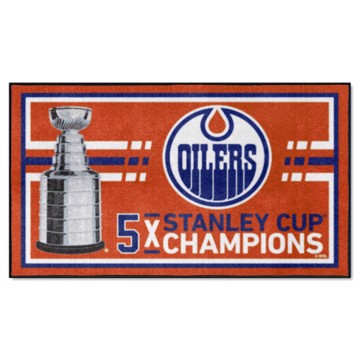 Picture of Edmonton Oilers Dynasty 3X5 Plush Rug