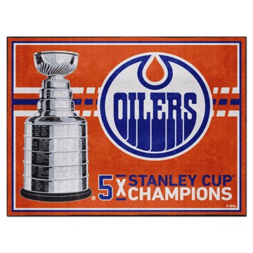 Picture of Edmonton Oilers 8X10 Plush Rug