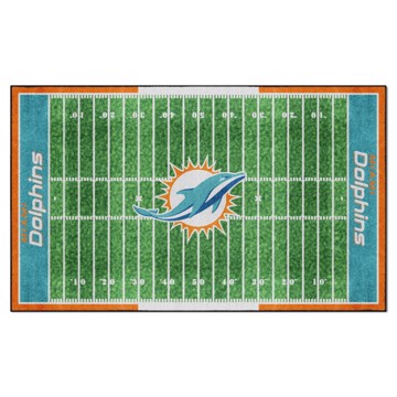 Picture of Miami Dolphins 6X10 Plush Rug