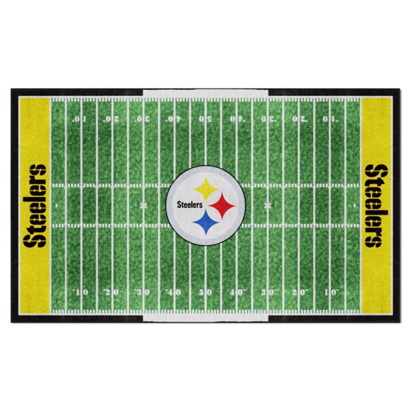 Picture of Pittsburgh Steelers 6X10 Plush Rug