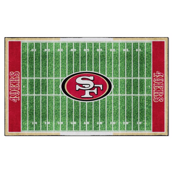 Picture of San Francisco 49ers 6X10 Plush Rug