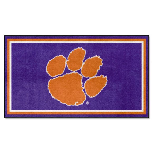 Picture of Clemson Tigers 3X5 Plush Rug
