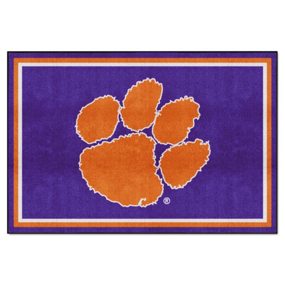 Picture of Clemson Tigers 5X8 Plush Rug