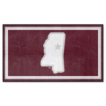 Picture of Mississippi State Bulldogs 3X5 Plush Rug