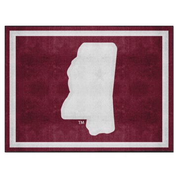 Picture of Mississippi State Bulldogs 8X10 Plush Rug
