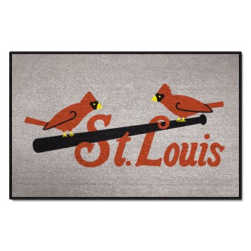27 1950 St. Louis Cardinals Retro Logo Roundel Round Mat - Floor