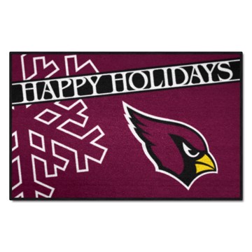 Picture of Arizona Cardinals Happy Holidays Starter Mat