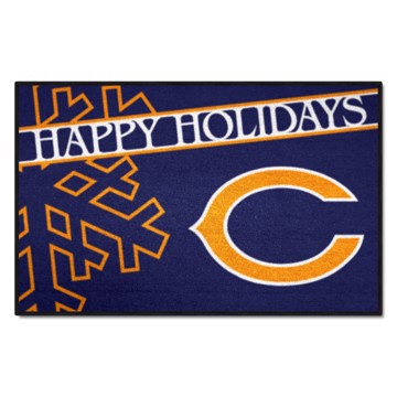 Picture of Chicago Bears Happy Holidays Starter Mat