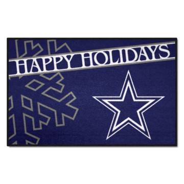 Picture of Dallas Cowboys Happy Holidays Starter Mat