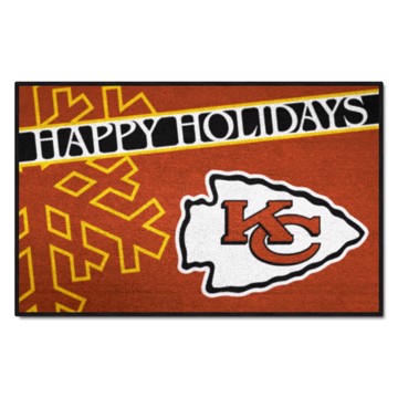 Picture of Kansas City Chiefs Happy Holidays Starter Mat