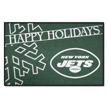 Picture of New York Jets Happy Holidays Starter Mat