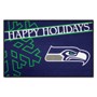 Picture of Seattle Seahawks Happy Holidays Starter Mat