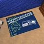 Picture of Seattle Seahawks Happy Holidays Starter Mat