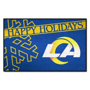 Picture of Los Angeles Rams Happy Holidays Starter Mat