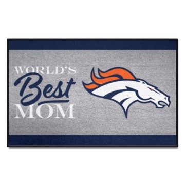 Picture of Denver Broncos Starter Mat - World's Best Mom