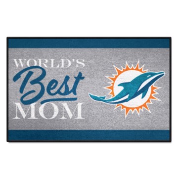 Picture of Miami Dolphins Starter Mat - World's Best Mom