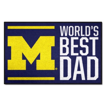 Picture of Michigan Wolverines Starter Mat - World's Best Dad