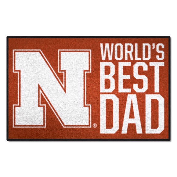 Picture of Nebraska Cornhuskers Starter Mat - World's Best Dad