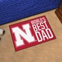 Picture of Nebraska Cornhuskers Starter Mat - World's Best Dad