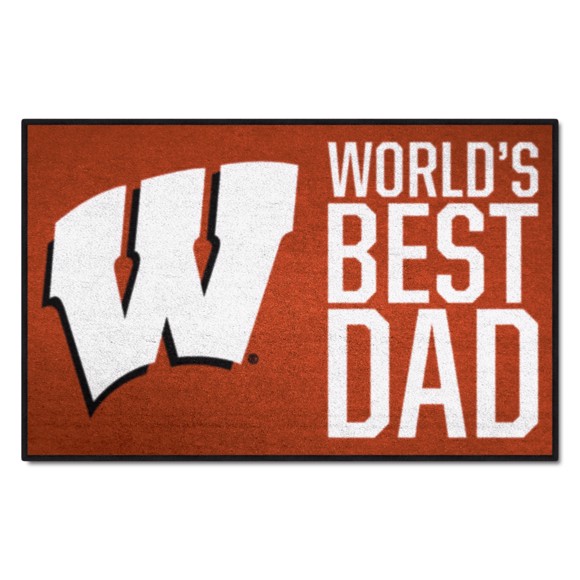 Picture of Wisconsin Badgers Starter Mat - World's Best Dad