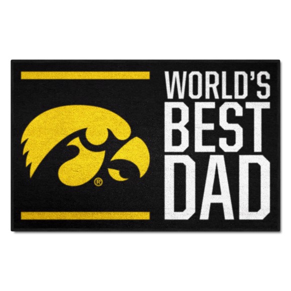 Picture of Iowa Hawkeyes Starter Mat - World's Best Dad