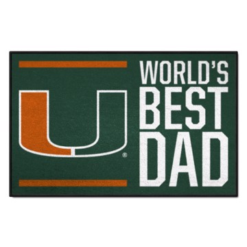 Picture of Miami Hurricanes Starter Mat - World's Best Dad