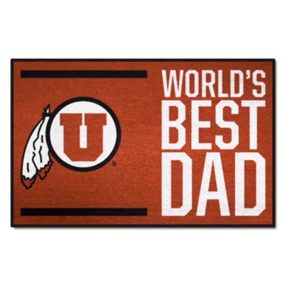 Picture of Utah Utes Starter Mat - World's Best Dad