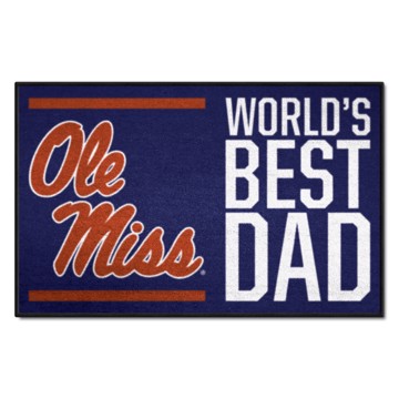 Picture of Ole Miss Rebels Starter Mat - World's Best Dad
