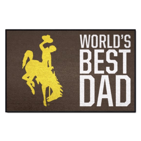 Picture of Wyoming Cowboys Starter Mat - World's Best Dad