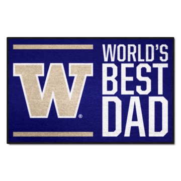 Picture of Washington Huskies Starter Mat - World's Best Dad