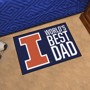 Picture of Illinois Illini Starter Mat - World's Best Dad