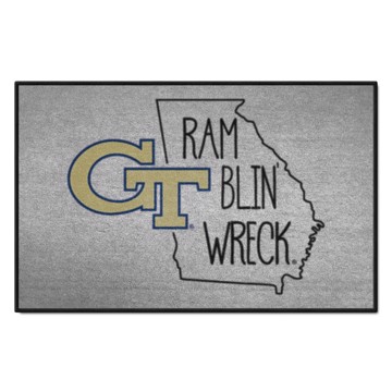 Picture of Georgia Tech Yellow Jackets Southern Style Starter Mat