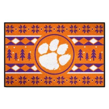 Picture of Clemson Tigers Starter Mat - Holiday Sweater