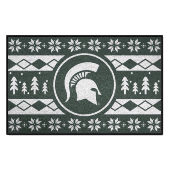 Picture of Michigan State Spartans Starter Mat - Holiday Sweater
