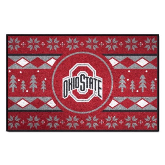 Picture of Ohio State Buckeyes Starter Mat - Holiday Sweater