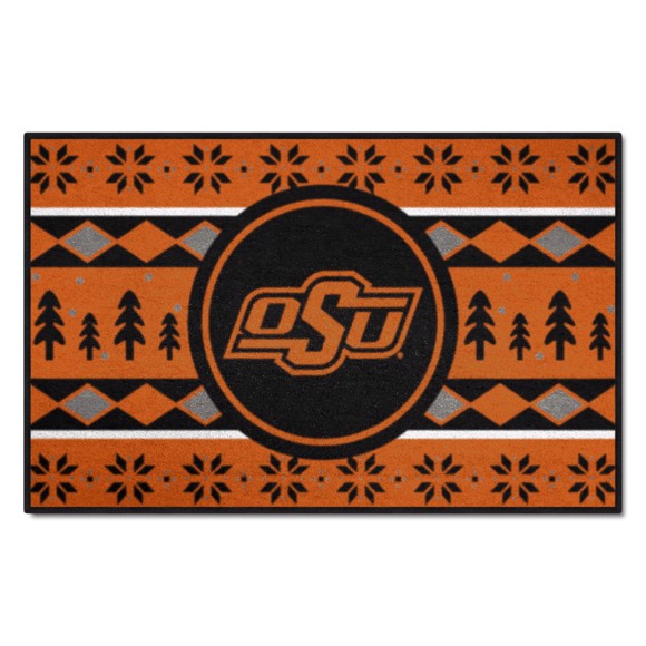 Picture of Oklahoma State Cowboys Starter Mat - Holiday Sweater