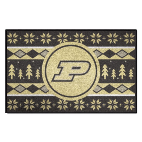 Picture of Purdue Boilermakers Starter Mat - Holiday Sweater