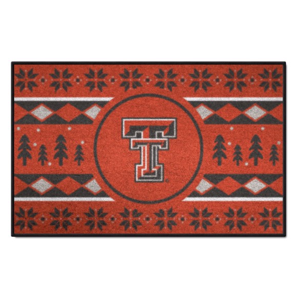Picture of Texas Tech Red Raiders Starter Mat - Holiday Sweater