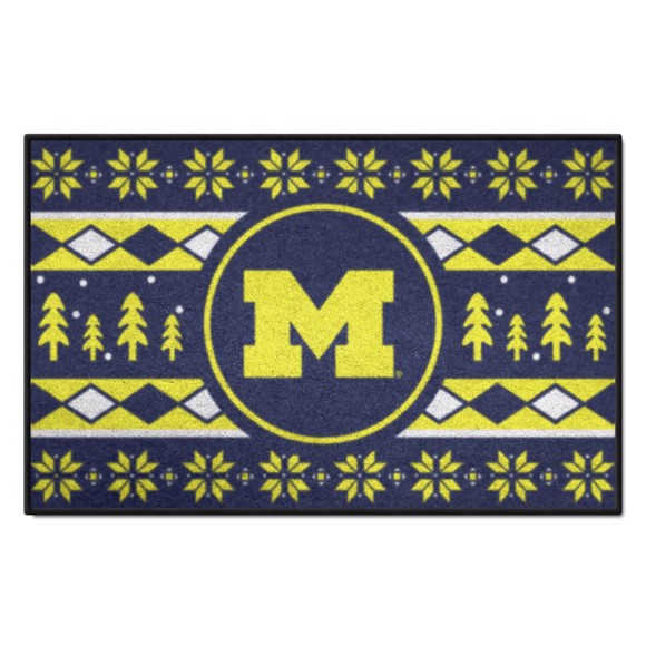 Picture of Michigan Wolverines Starter Mat - Holiday Sweater