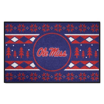 Picture of Ole Miss Rebels Starter Mat - Holiday Sweater