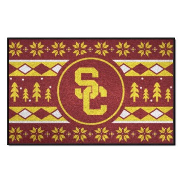 Picture of Southern California Trojans Starter Mat - Holiday Sweater