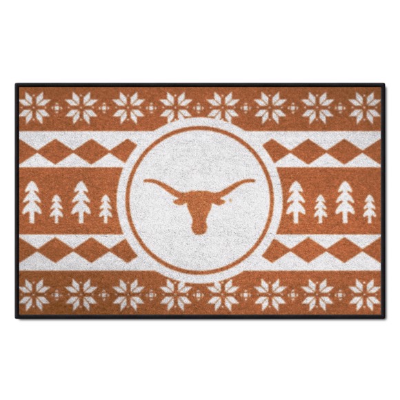Picture of Texas Longhorns Starter Mat - Holiday Sweater