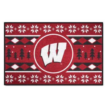 Picture of Wisconsin Badgers Holiday Sweater Starter Mat