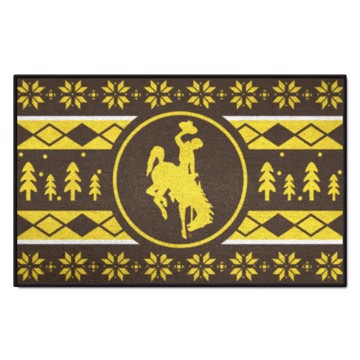 Picture of Wyoming Cowboys Holiday Sweater Starter Mat