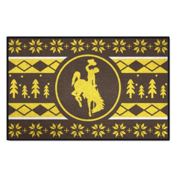 Picture of Wyoming Cowboys Starter Mat - Holiday Sweater