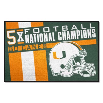 Picture of Miami Hurricanes Dynasty Starter Mat