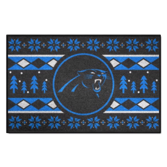 Picture of Carolina Panthers Holiday Sweater Starter Mat
