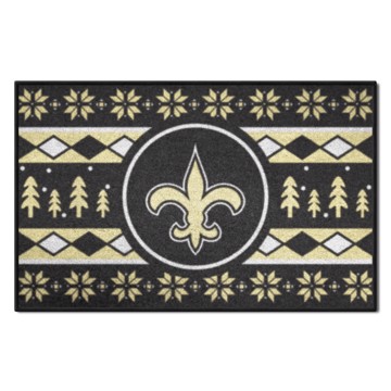 Picture of New Orleans Saints Holiday Sweater Starter Mat