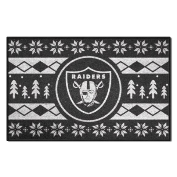 Picture of Las Vegas Raiders Holiday Sweater Starter Mat