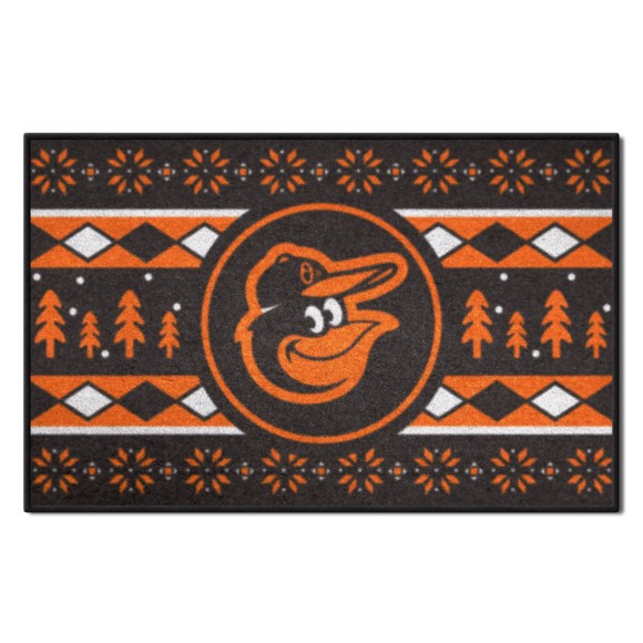 Picture of Baltimore Orioles Holiday Sweater Starter Mat